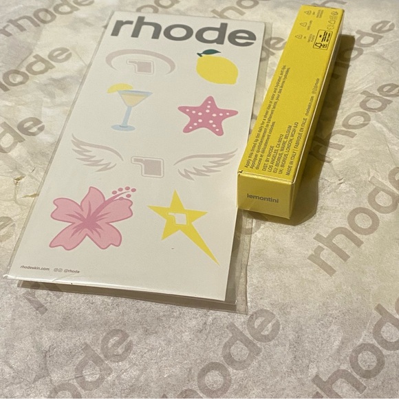 Rhode Peptide Lip Tint- Lemontini 🍋✨ + Tattoo Sheet - Picture 3 of 15